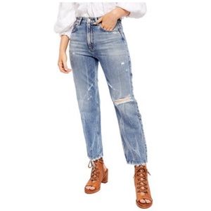 NWT! Free People Dakota Straight Leg Jean